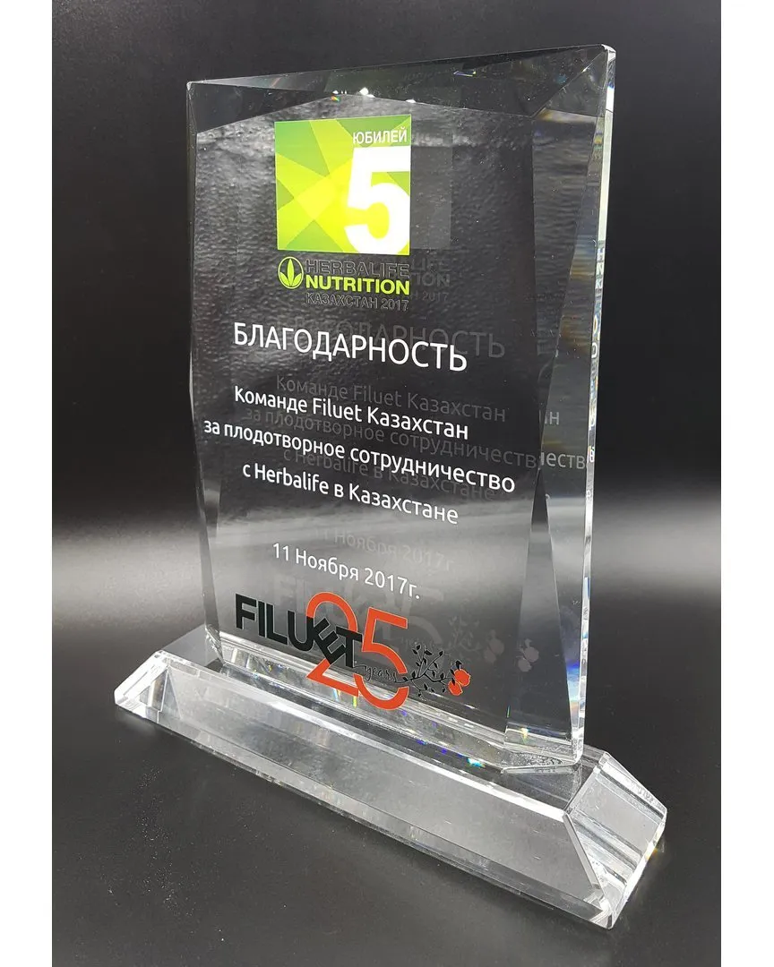 Акрил және шыны марапаттар — жұмыс үлгісі 88